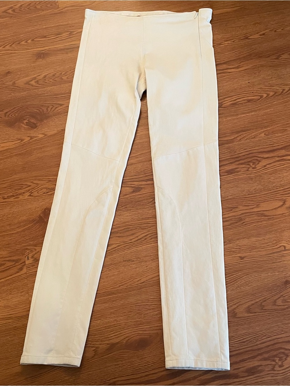 Maison Martin Margleia MM6 Off White‎ Leather Pants EU42 US10 Side Zip